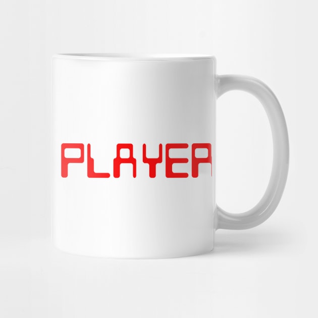 The Game Player RED by old_school_designs